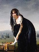 Marie-Denise Villers Une etude de femme d'apres nature dit aussi Portrait de Madame Soustras oil on canvas
